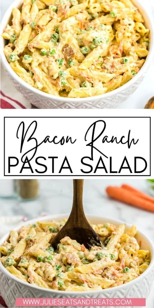 Bacon Ranch Pasta Salad JET Pinterest Image