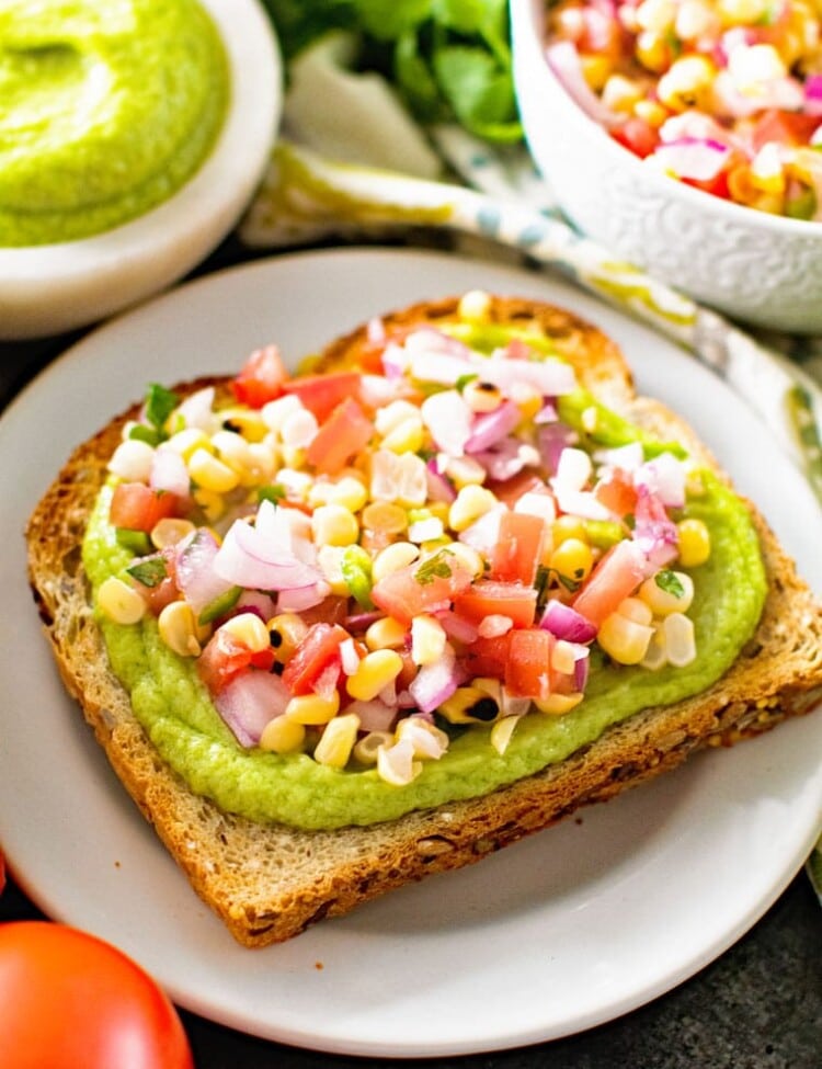 Avocado Toast with Grilled Corn Salsa