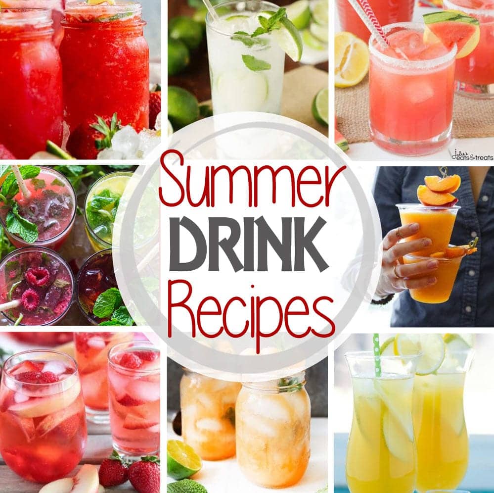 Summer Drink Square Pinterest Image
