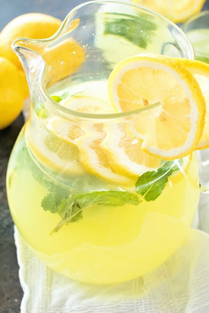 Pitcher of Mint Lemonade