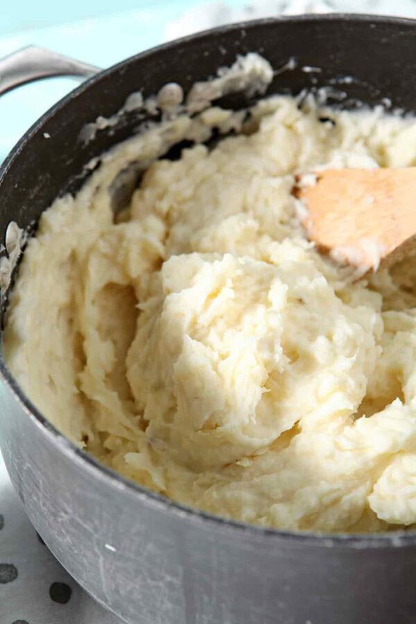 Garlic Parmesan Mashed Potato Casserole - Julie's Eats & Treats