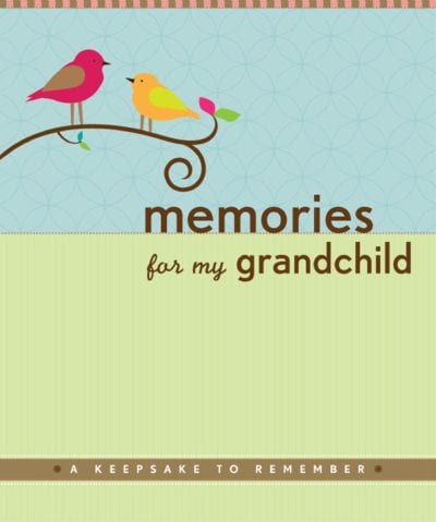 Memories For My Grandchild Keepsake Book Gifts for Grandma