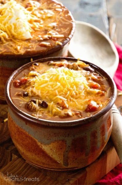 Crock Pot Famous Chili ~ Amazing chili to warm up to on a cold winter's day made in your slow cooker!