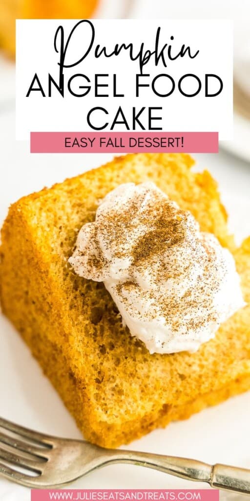 Pumpkin Angel Food Cake JET Pin Image