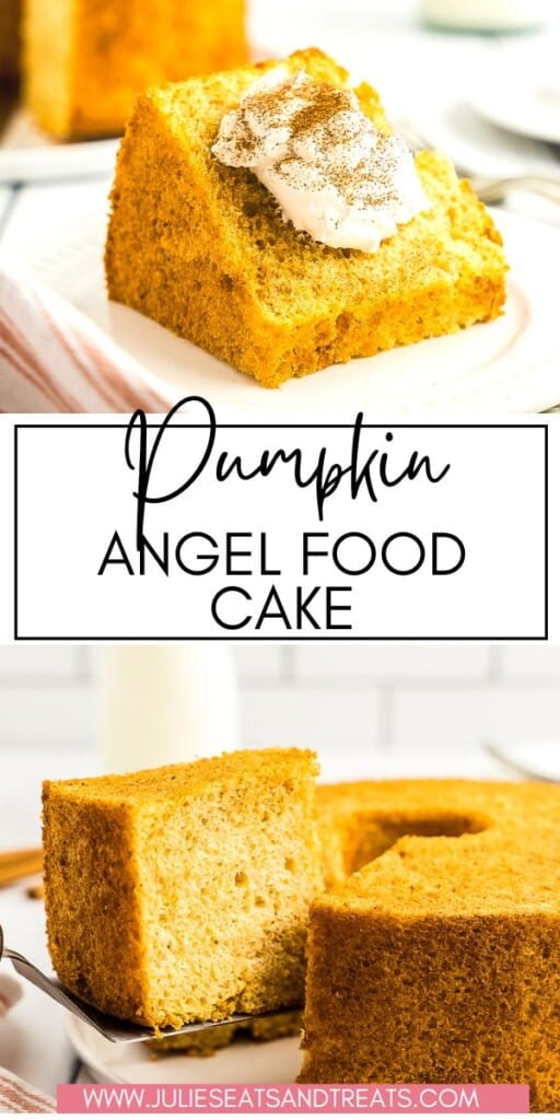 Pumpkin Angel Food Cake JET Pinterest Image