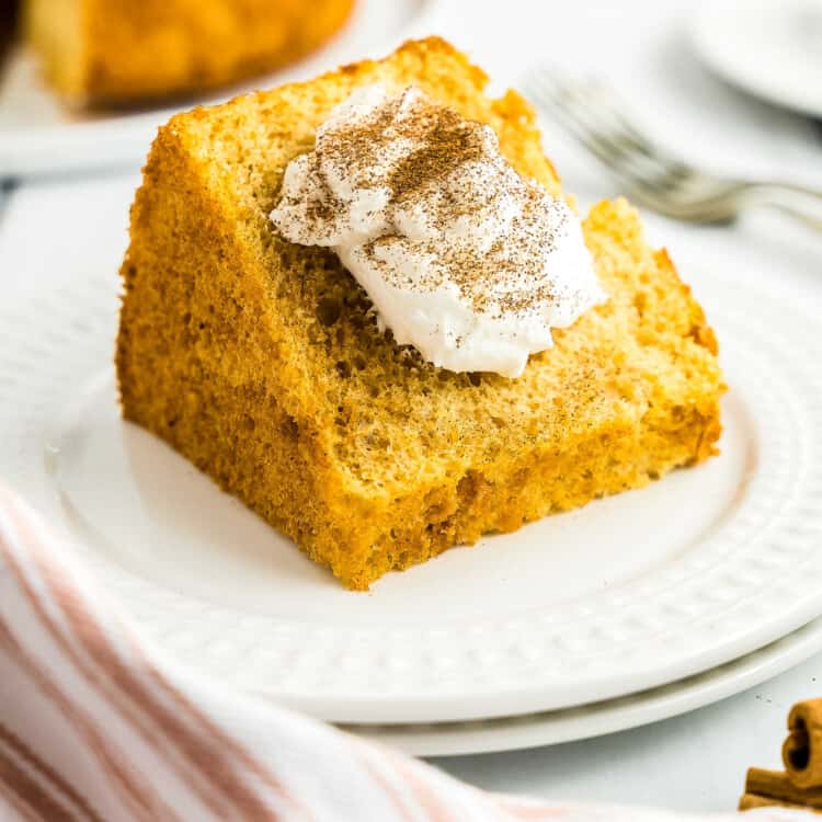 Pumpkin Angel Food Cake Square cropped image