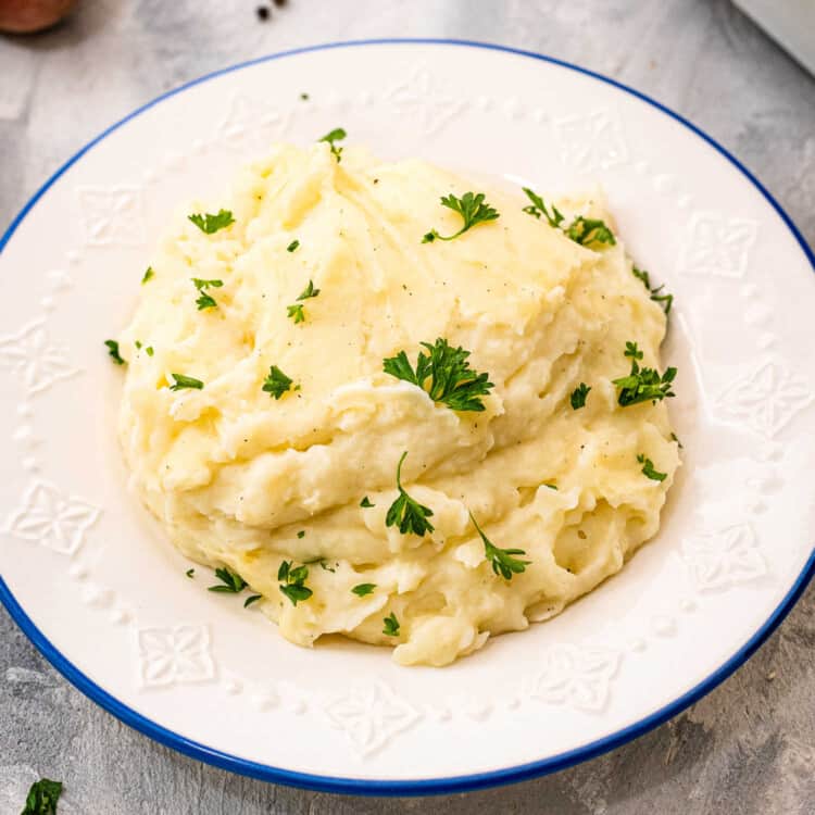 Make Ahead Mashed Potatoes Casserole Square cropped image