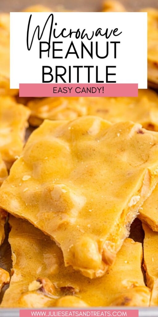 Microwave Peanut Brittle JET Pinterest Image