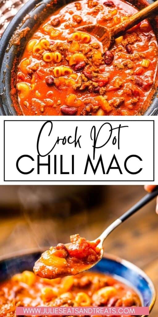 Slow Cooker Chili Mac JET Pinterest Image