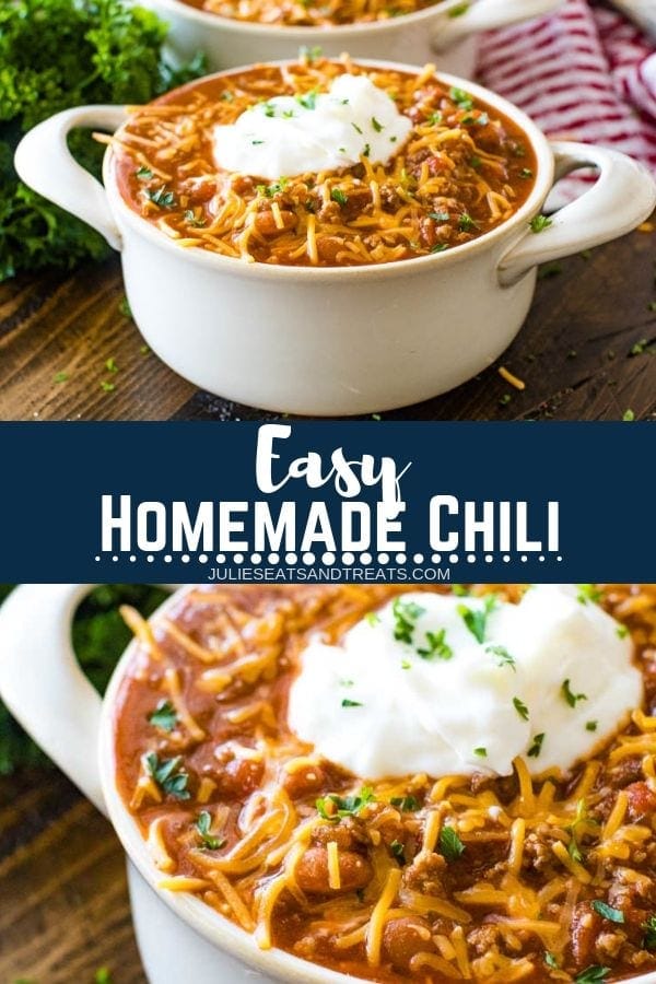 Easy Chili Recipe - Ready in 30 Minutes! - Julie's Eats & Treats