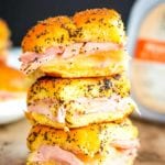 Stack of Ham and cheese sliders
