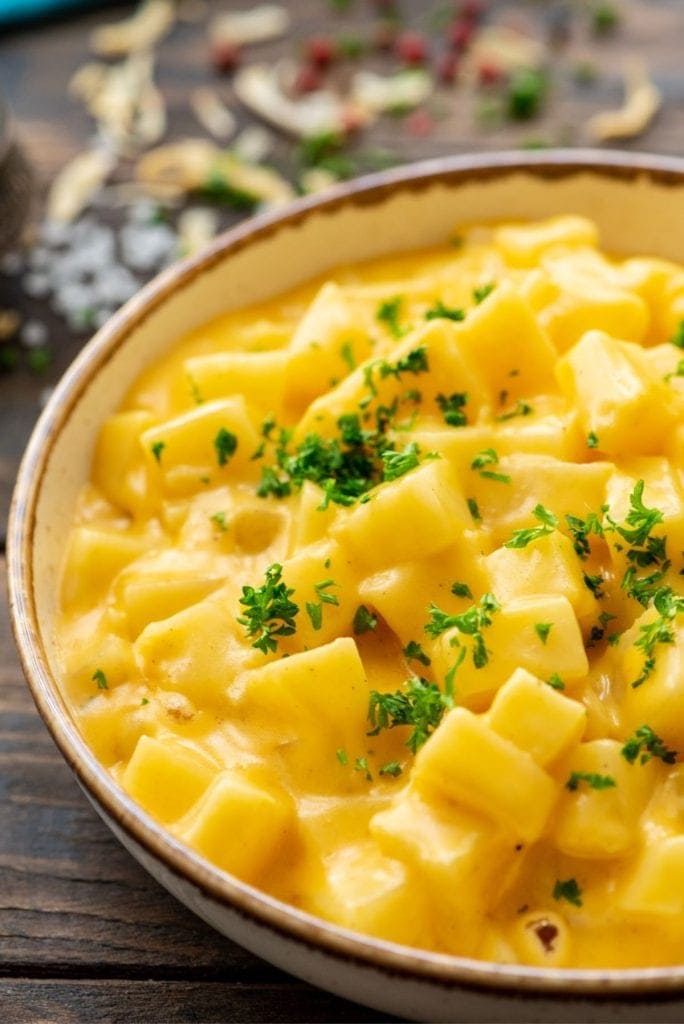 Cheesy Potatoes in bowl