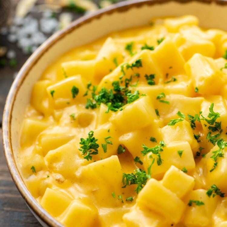 Cheesy Potatoes in bowl