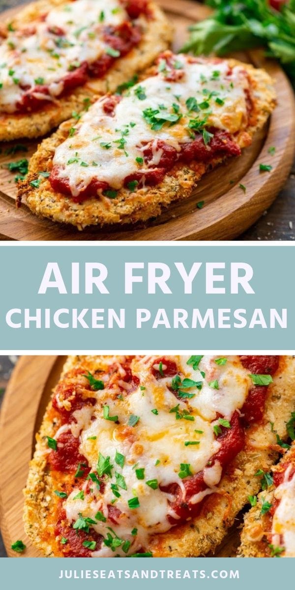 Air Fryer Chicken Parmesan Healthy Dinner! Julie's Eats & Treats