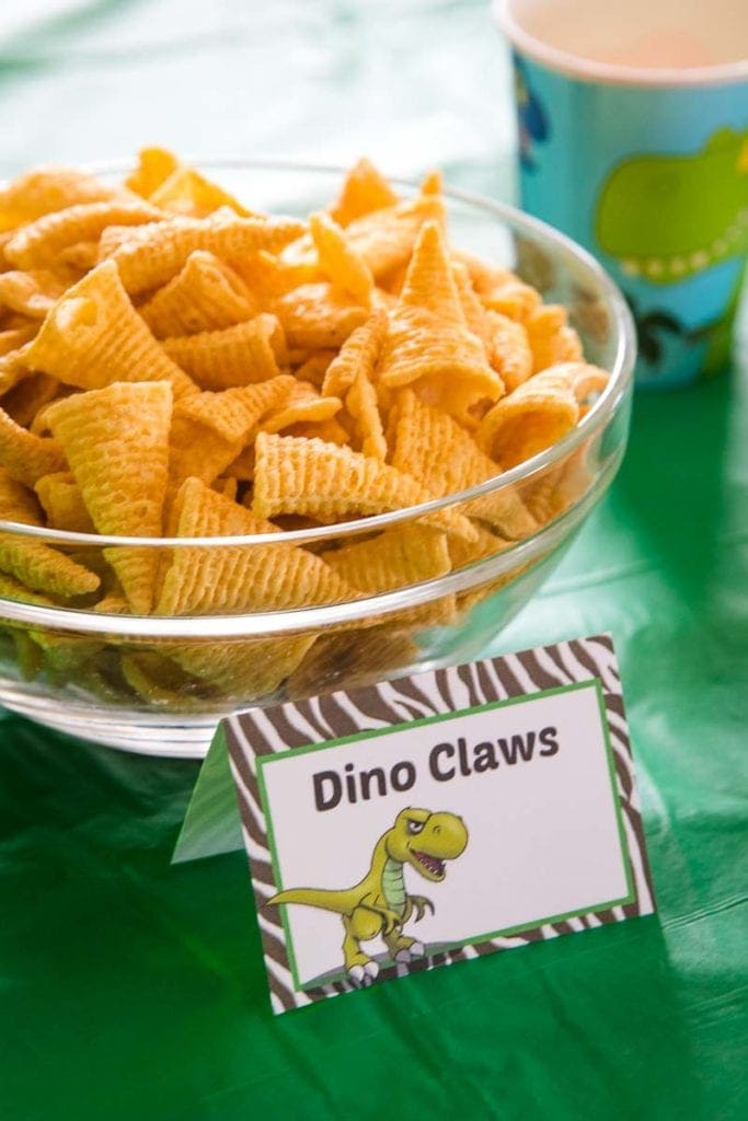 Dino Claws Themed Food