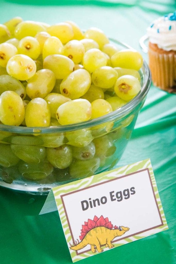Dino Eggs Themed Food