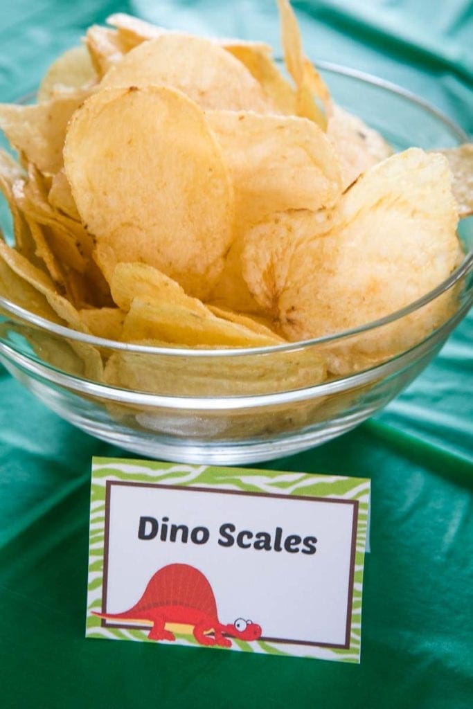 Dino Scales Themed Food