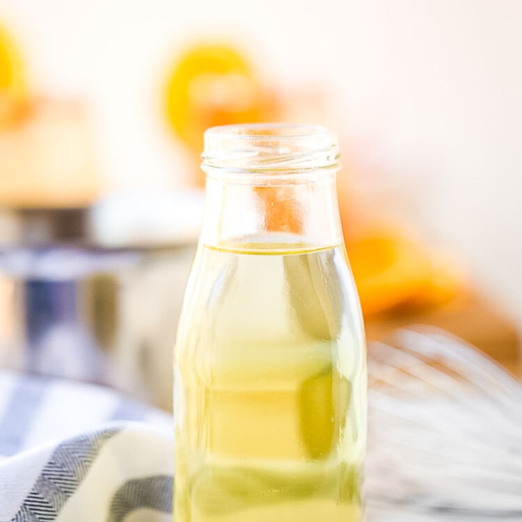 Simple Syrup in a glass jar