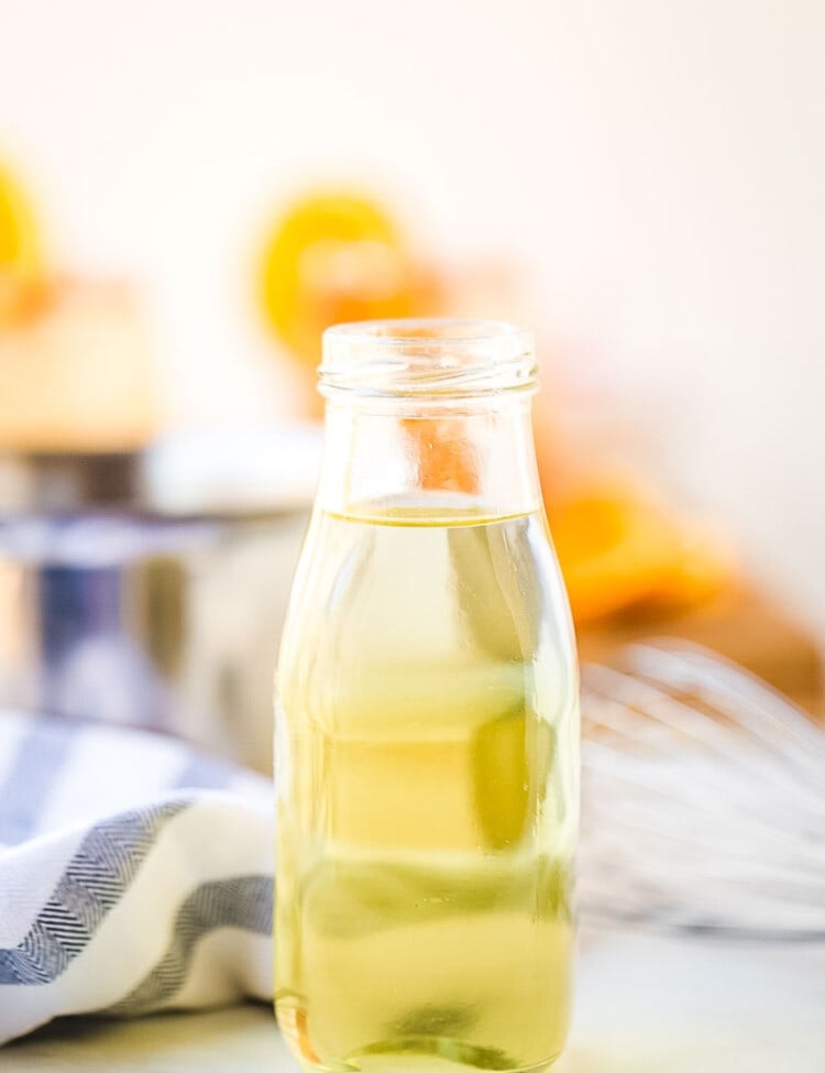 Simple Syrup in a glass jar