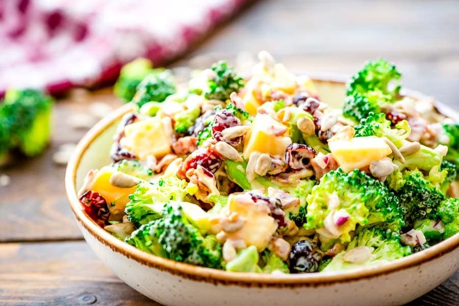 Broccoli Salad recipe in bowl