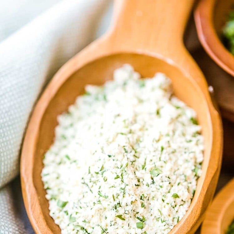 Ranch Seasoning mixed in serving dish