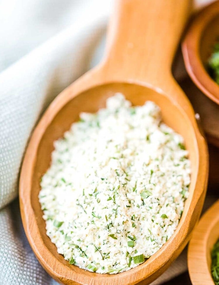 Ranch Seasoning mixed in serving dish