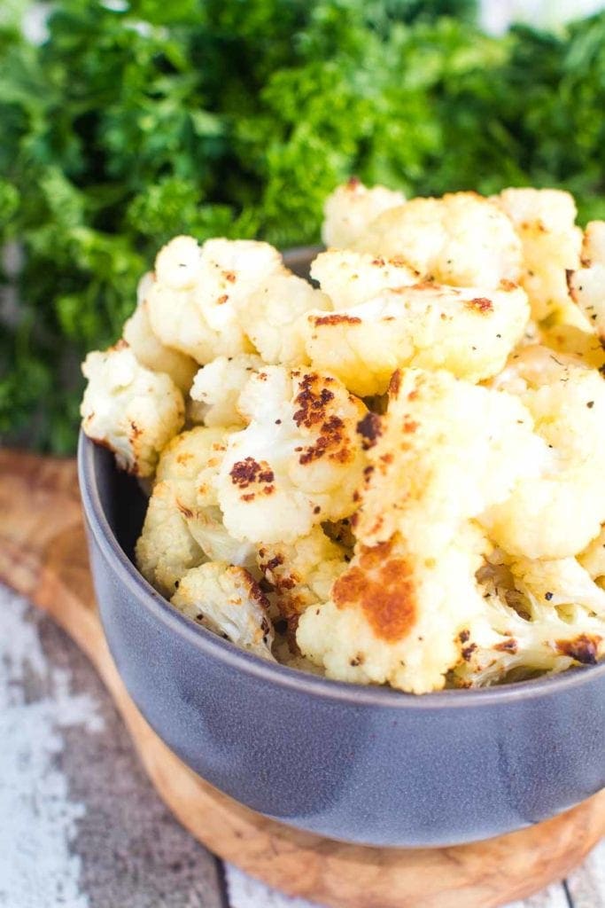 Roasted Cauliflower Recipe in bowl