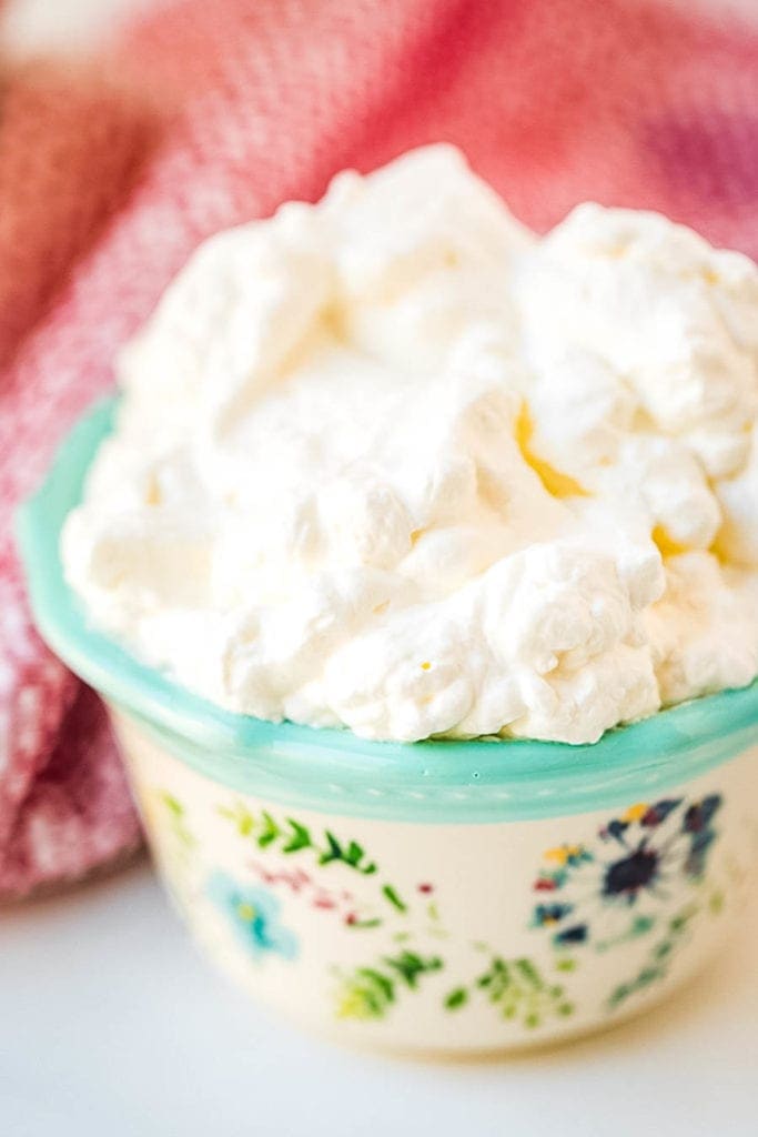 Whipped Cream in bowl
