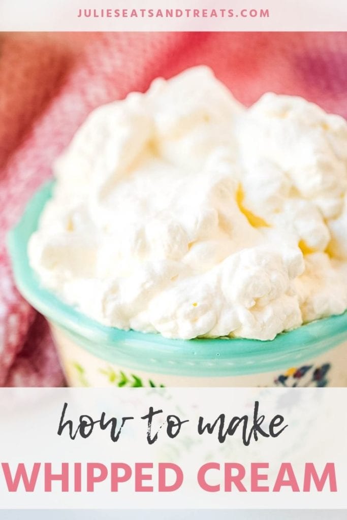 whipped cream in a small bowl