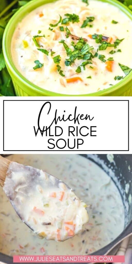 Chicken Wild Rice Soup JET Pinterest Image