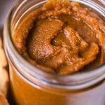 Glass jar of pumpkin bar