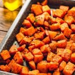 Roasted Sweet Potatoes on Sheet Pan