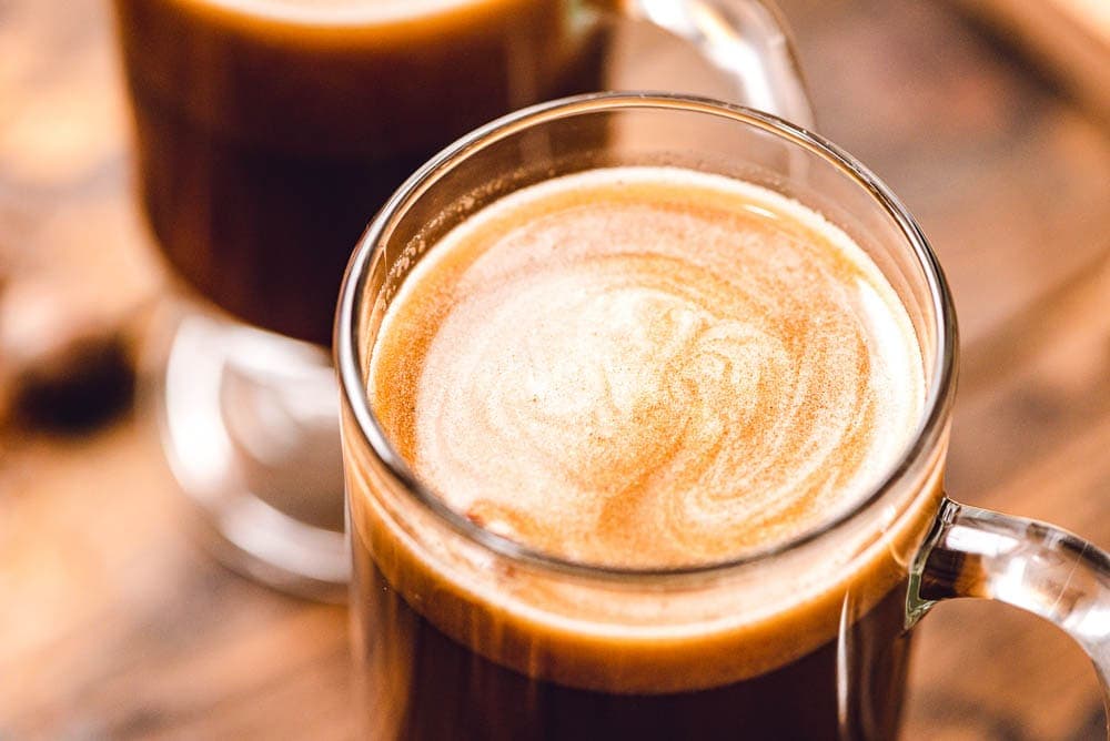 Hot Buttered Rum in Glass