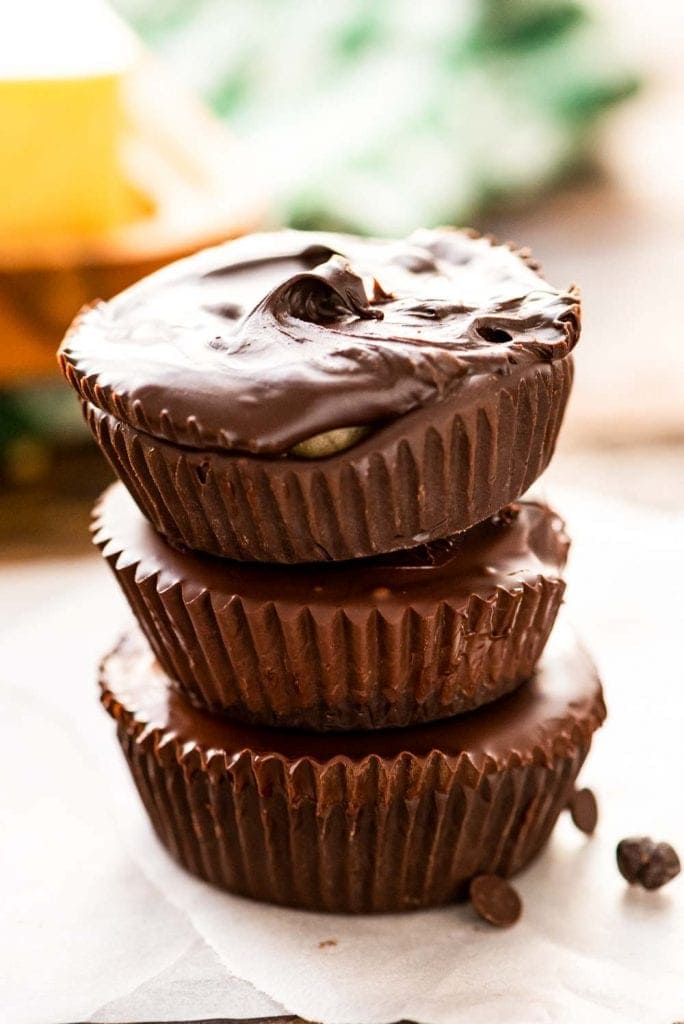 stack of peanut butter cups