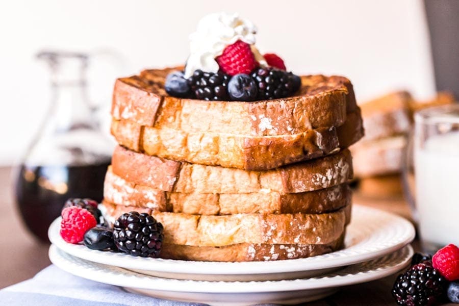 plate with french toast