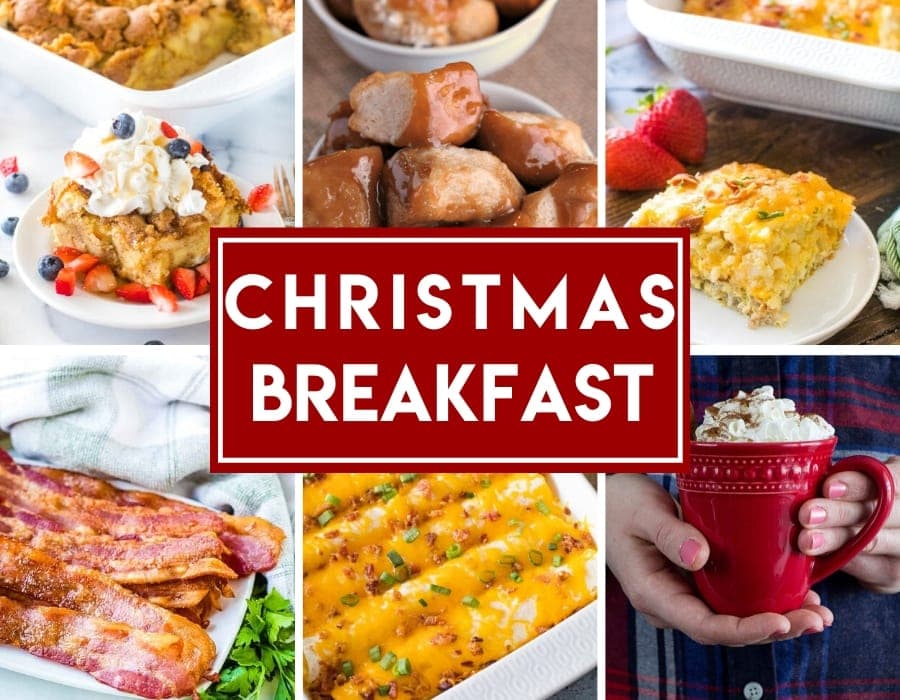 Photo collage of breakfast recipes