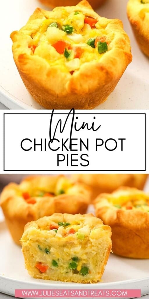 Mini Chicken Pot Pies (made with canned biscuit dough!) - Laughing Spatula