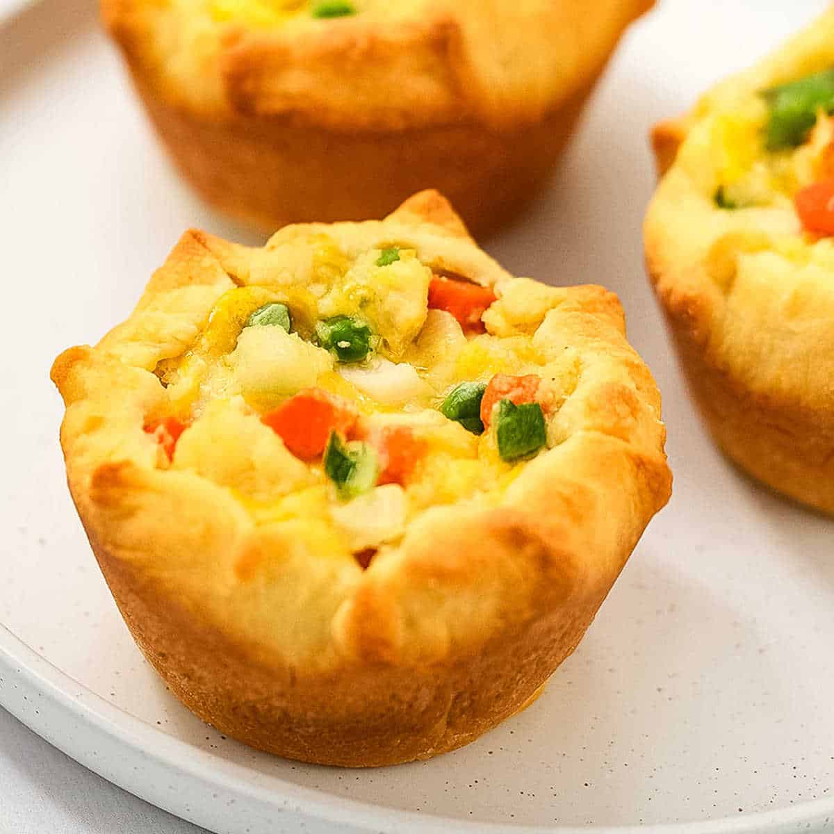 Mini Chicken Pot Pies - Easy Dinner Recipe! - Julie's Eats & Treats ®