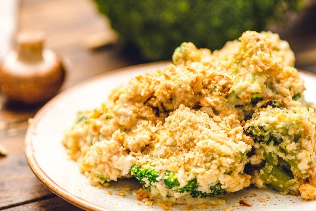 Plate of Broccoli Casserole