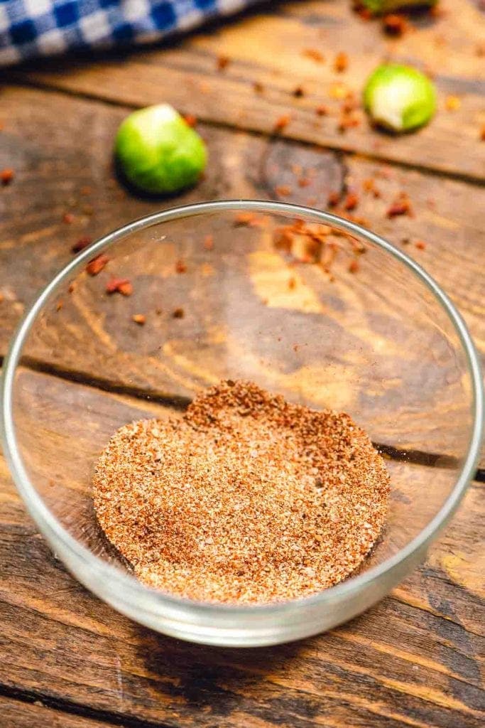 Seasoning in clear bowl