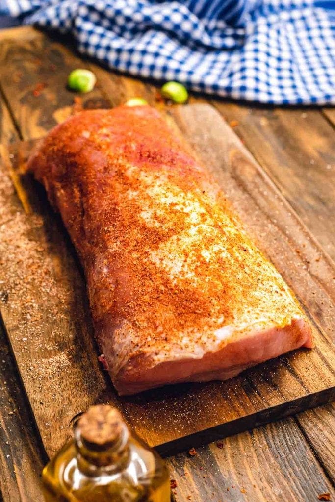 Pork Loin Roast with seasoning