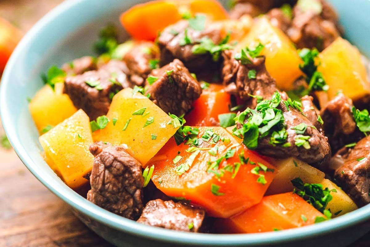 bowl of beef stew