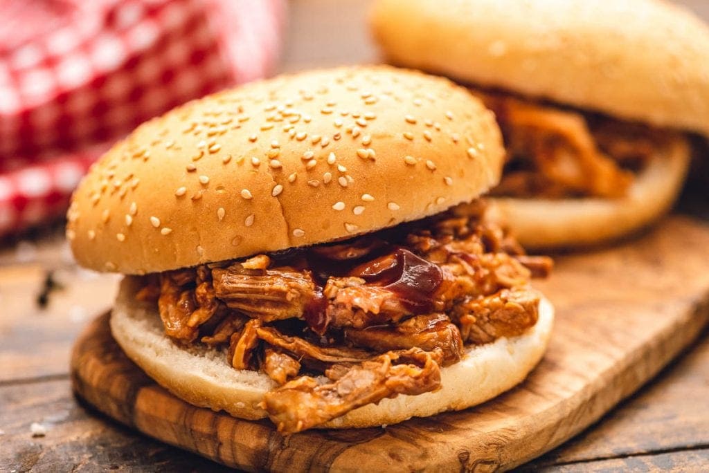 Bun with pulled pork