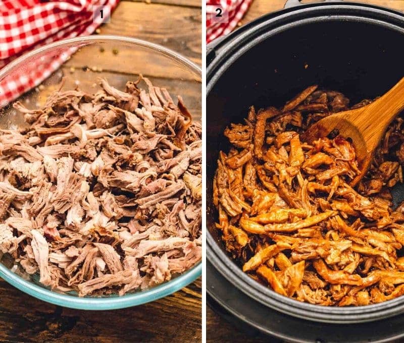 Shredded Pork with bbq sauce