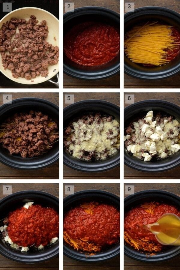 Crock Pot Spaghetti Easy Dinner Recipe! Julie's Eats & Treats