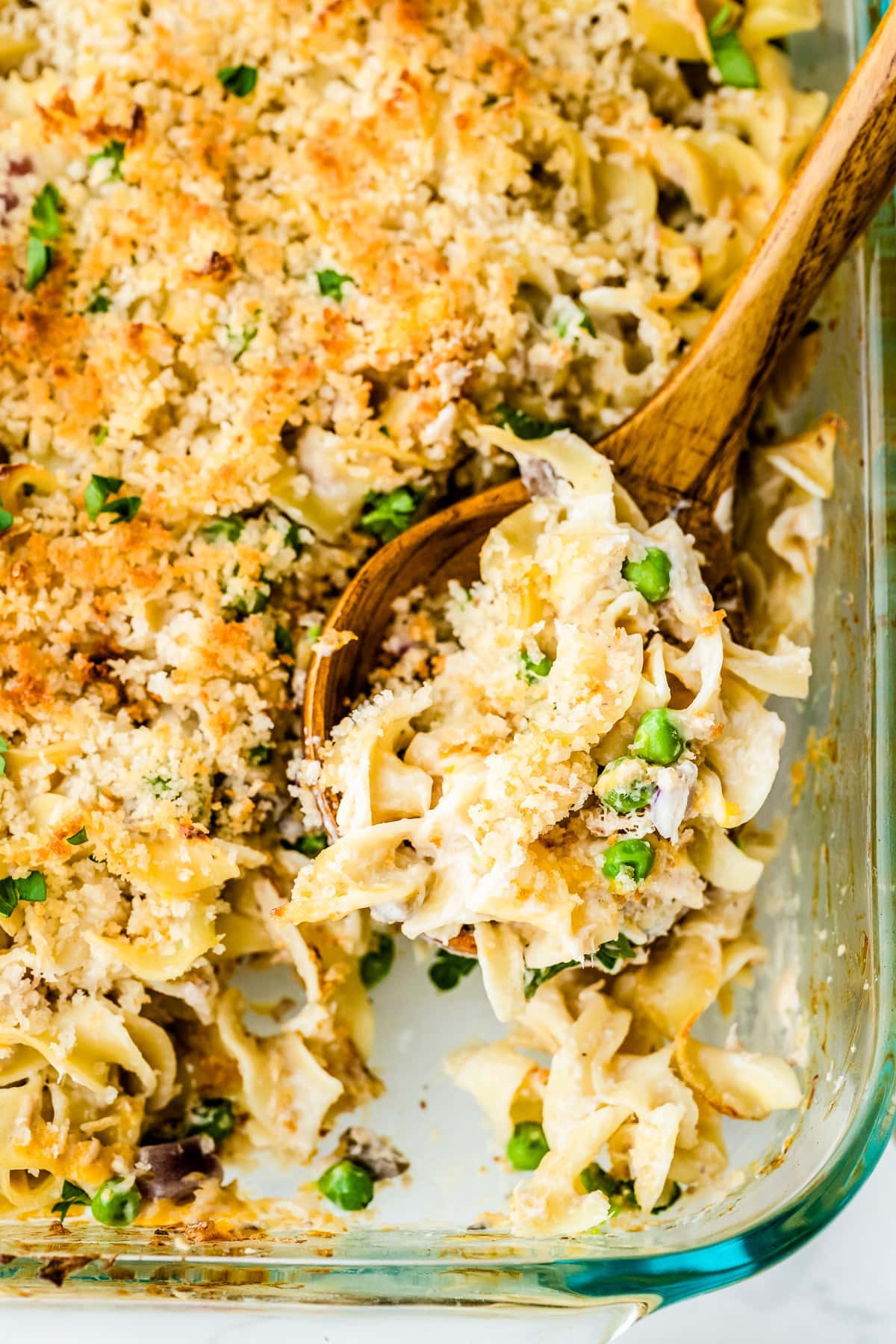 Easy Crockpot Tuna Noodle Casserole with Egg Noodles