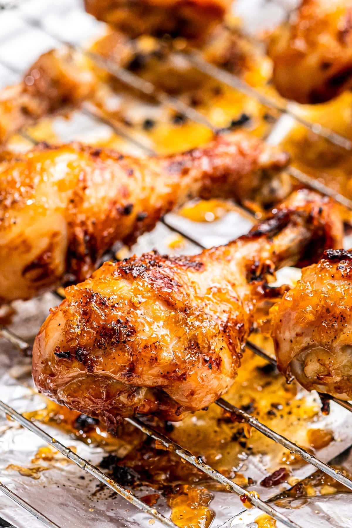 Honey Garlic Chicken Drumsticks BAKED Julie s Eats Treats