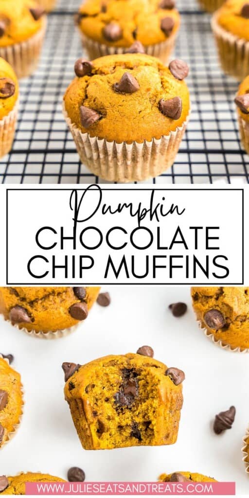 Pumpkin Chocolate Chip Muffins JET Pinterest Image