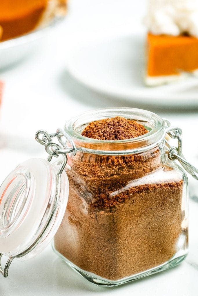 Pumpkin Spice in small glass jar with lid