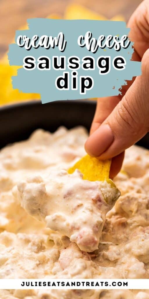 sausage dip Pinterest Image